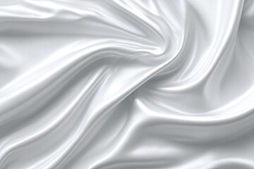 Fototapeta premium Smooth, flowing white fabric