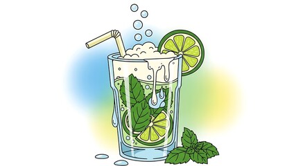Refreshing Mojito Vector.