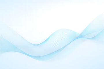 Abstract Blue Wave Lines Symbolizing Financial Growth