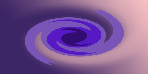 Abstract purple and pink spiral energy flow design with dynamic swirl pattern in minimal style