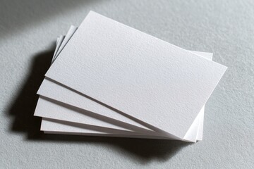Stack of blank business cards (2)