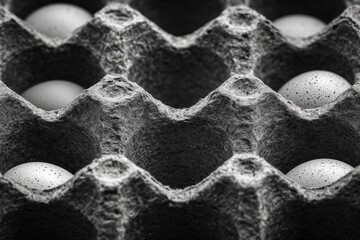 Fototapeta premium Close-up of eggs in a carton (1)