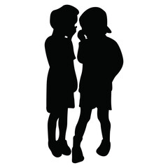 World Children's Day Silhouette