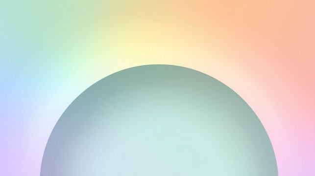 Subtle pastel rainbow gradient with empty central space for text or product