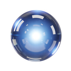 Glowing orb with white rectangular shapes