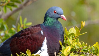 Obraz premium Close-up of a pigeon perched