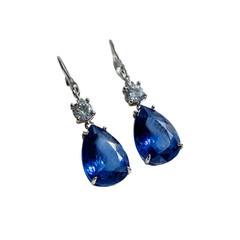 Sapphire Earrings Elegant Jewelry For Women
