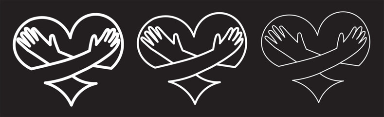 doodle love puzzle jigsaw heart shape family, team or friends concept hand drawn icon