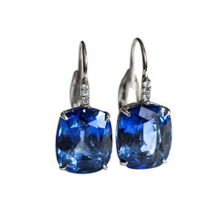 Sapphire Earrings Elegant Jewelry For Women
