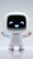 Friendly robot illustration