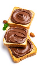 Chocolate hazelnut spread on toast (1)