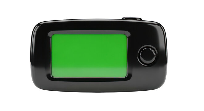 Black Pulse Oximeter with Green Screen Display for Health Monitoring.