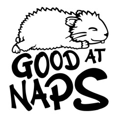 Good at Naps Hamster Rodent Pet Tired Animal Sleeping