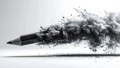 Black dust explosion effect