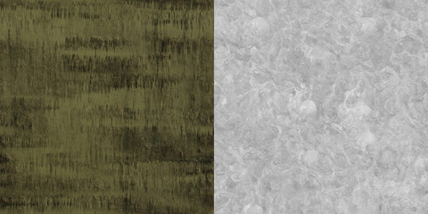 Ornamental fabric wallpaper background. Biohazard sign background via an alpha channel.