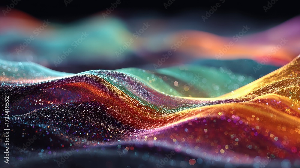 Canvas Prints abstract holographic background of flowing liquid patterns and colors