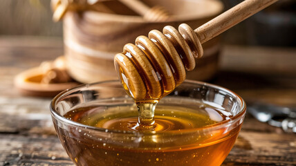 a swirl of honey