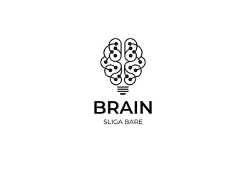 Idea Tech Brain Logo Design