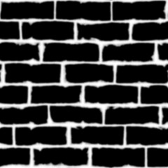 Brick background. Grunge filter. Monochrome particles abstract for wallpaper or background copy mask for photo editor.
