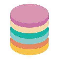 stack of colorful paper boxes