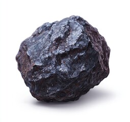 Obraz premium Isolated dark rock sphere