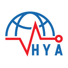 HYA letter design. HYA letter technology logo design. HYA Monogram logo design for an entrepreneur and business.