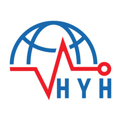 HYH letter design. HYH letter technology logo design. HYH Monogram logo design for an entrepreneur and business.