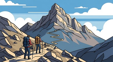 Mountain Hiking Adventure.