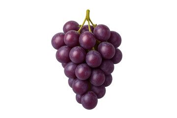 Fototapeta premium Bunch of fresh red grapes with transparent background