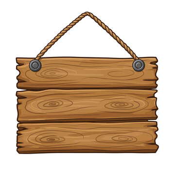 wooden, sign, hanging, clipart, board, rustic, blank, rope, illustration, wood, plank, signage, design, cartoon, vector, decor, frame, notice, nailed, message, template, vintage, empty, brown, texture