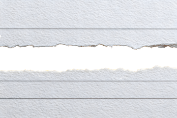 Torn yellow ruled note paper, textured handmade classic stationary strip illustration. Isolated on transparent background.

