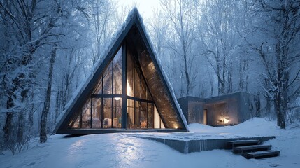 house in winter