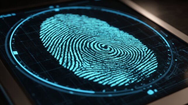 Fingerprint Scan for Identity Verification in Digital Security Systems