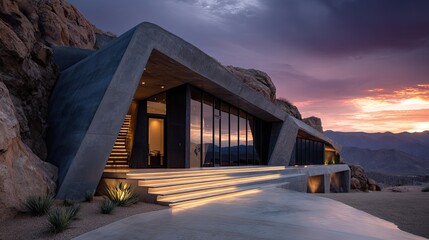 sunset in the mountains