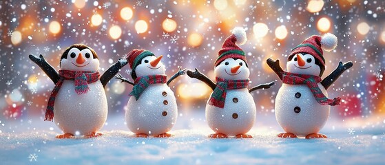 Festive Snow Creatures