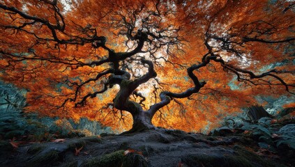 Autumnal Canopy of a Majestic Tree