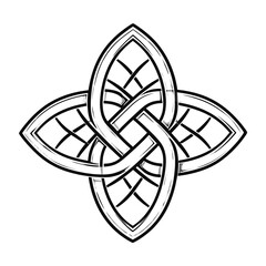 Intricate Celtic knot design