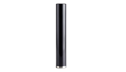 Black Cylindrical Tube Object Isolated.