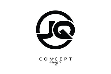 Obraz premium JQ Creative Circle Monogram Logo Design – Modern Branding Concept