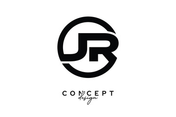 JR Creative Circle Monogram Logo Design – Modern Branding Concept