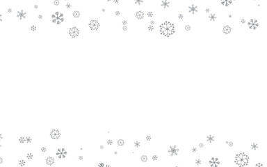 Merry Christmas or happy new year design. Holiday decoration on color background. Greeting vector card, banner, celebration concept with snowflakes. Invitation mock up.