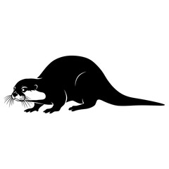 otter, drawing, lineart, illustration, minimalist, wildlife, aquatic, animal, sketch, outline, water, nature, river, mammal, whiskers, cute, black, white, wild, swimming, head, detailed, realistic, in
