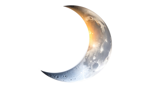 Crescent Earth A Celestial View of Our Planet.