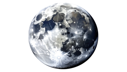 Detailed Lunar Surface A Captivating Moonscape.