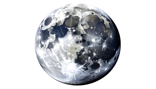 Detailed Lunar Surface A Captivating Moonscape.