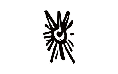 hand of the person