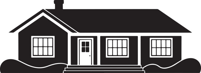 house on a white background
