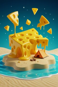 illustration of cheese