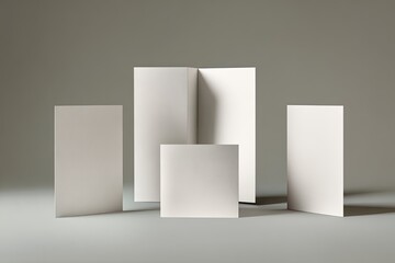 Blank paper promotional materials
