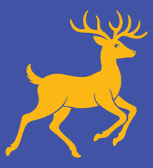 Deer Silhouette Vector T shirt Design